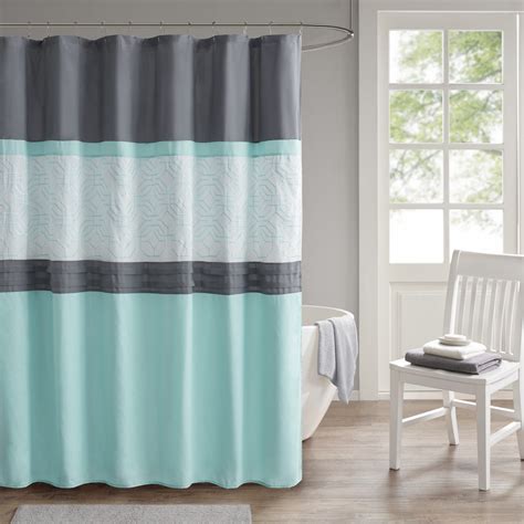 turquoise and grey shower curtain|shower curtains brown and turquoise.